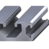 16x40 T-slot aluminium profile showing isometric view of extrusion shape and slot detail
