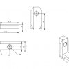 Internal corner bracket T Slot Aluminium Profile accessories
