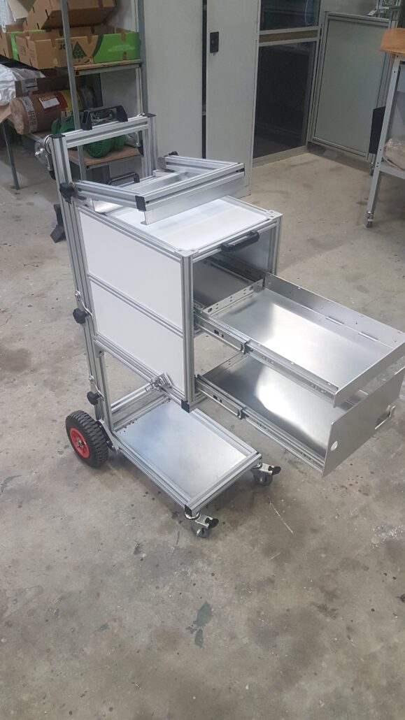 T Slot Aluminium Trolley