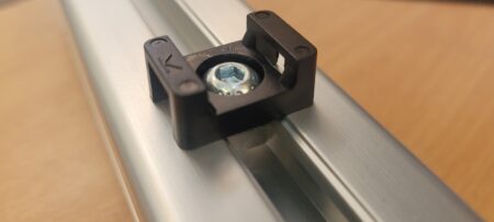 T-slot aluminium extrusion cable tie clips