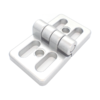 Aluminium hinge 45x45
