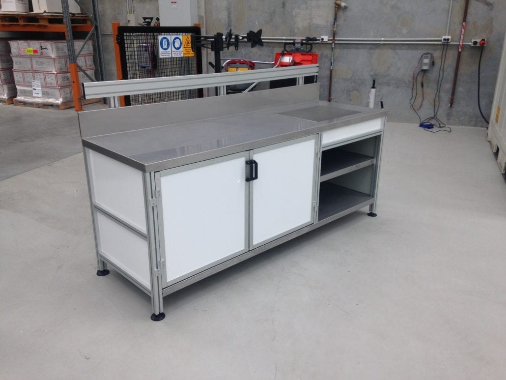 Custom made workbench T slot Aluminium Extrusions and accessories