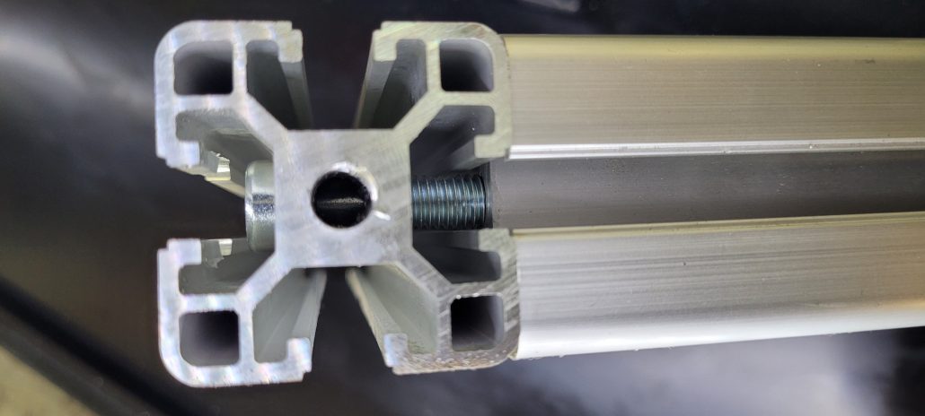 Aluminium T-Slot through connection