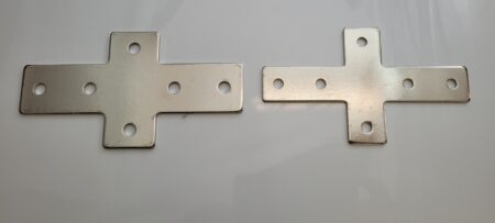 Aluminium extrusion connector plate
