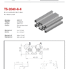 GAP Engineering 20x40 T-Slot extruded profile anodized