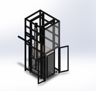 CAD design with T slot aluminium extrusions
